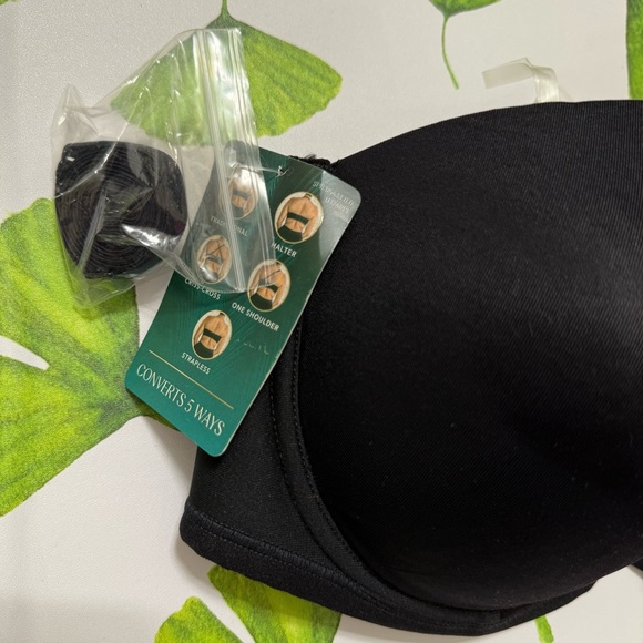 Vanity Fair Black Seamless Strapless Bra NEW - Picture 4 of 6